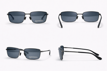 MYLENCE Premium Rectangle Sunglasses for Men | UV Protected Stylish Lightweight Metal Frame | Driving, Outdoor, Travel & Beach Eyewear